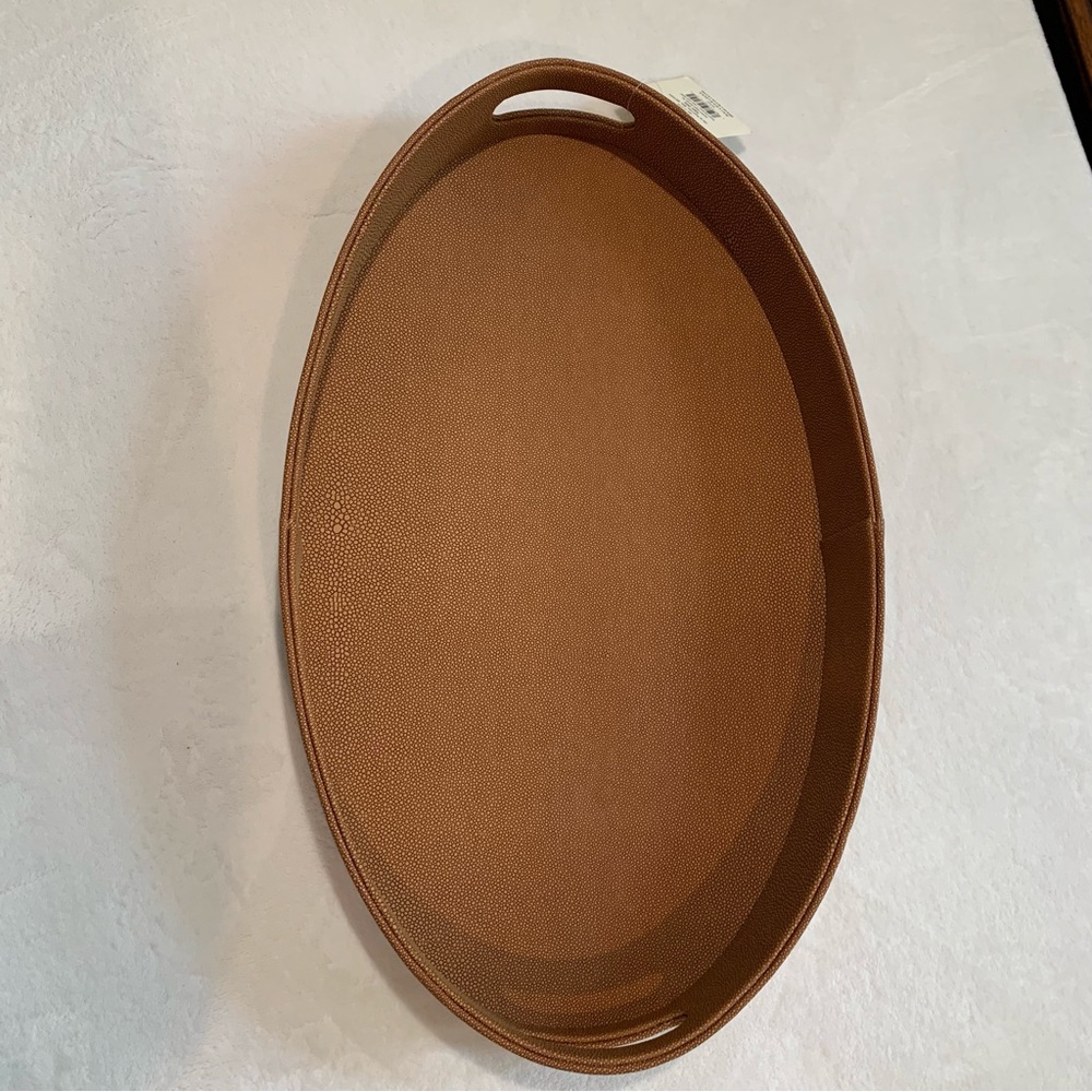 Brown Round Decorative Serving Tray - Home Accents - Picture 4 of 9